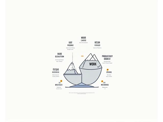 Infografik, die die Work-Life-Balance und die Vorteile einer Workation in den Alpen darstellt.