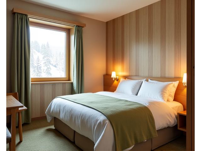 Gemütliches Comfort Zimmer im Alpenblick Hotel mit Holzakzenten und Bergblick