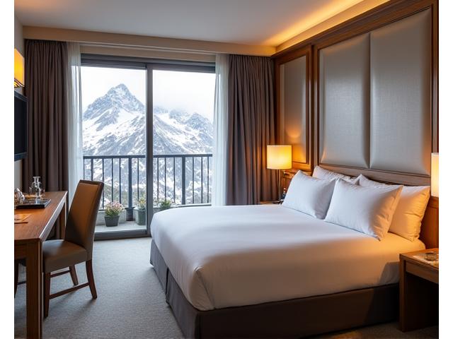 Elegantes Deluxe Zimmer im Alpenblick mit Balkon und Matterhorn-Aussicht